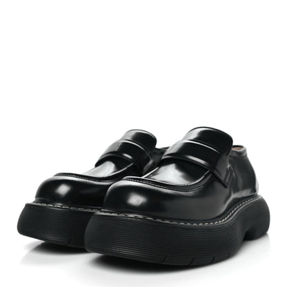 Bottega Veneta Brushed Calfskin Swell Loafers 39.5 Black 4 of 9