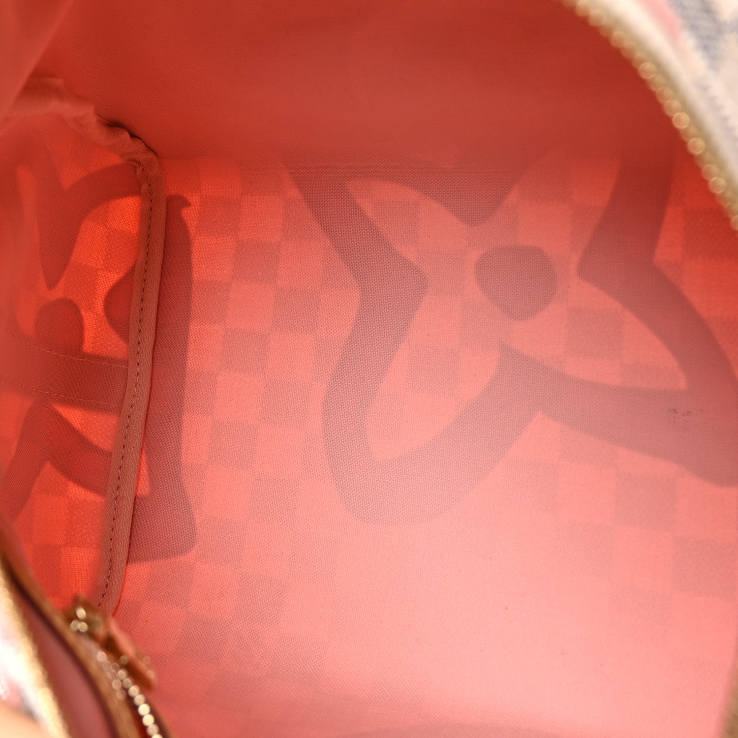 Louis Vuitton Damier Azur Tahitienne Speedy Bandouliere 30 Rose Ballerine 5 of 12