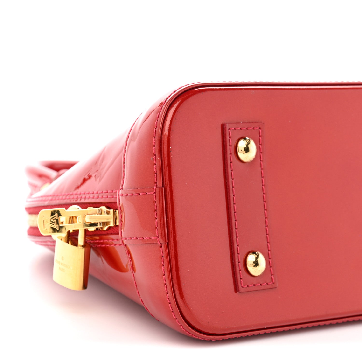Louis Vuitton Vernis Alma BB Pomme D'Amour 9 of 14