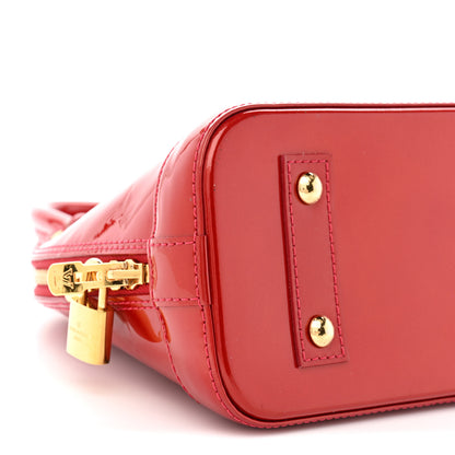 Louis Vuitton Vernis Alma BB Pomme D'Amour 9 of 14