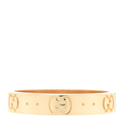Gucci 18K Yellow Gold 4mm Icon Thin Band Ring 58 8.25 3 of 4