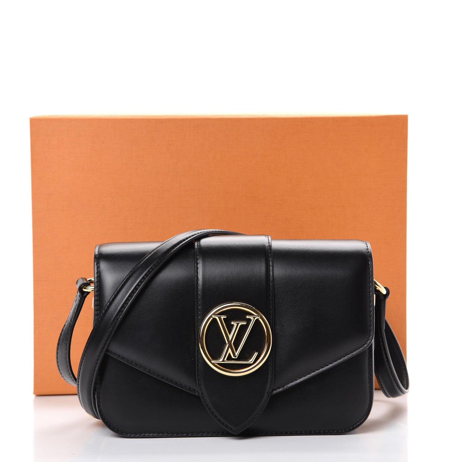 Louis Vuitton Smooth Calfskin LV Pont 9 Black 10 of 10