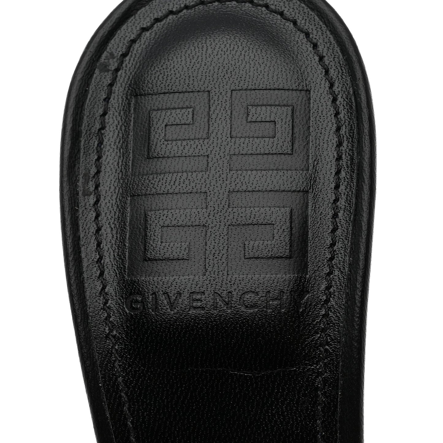 Calfskin Thong-Strap Sandals Mules 39 Black