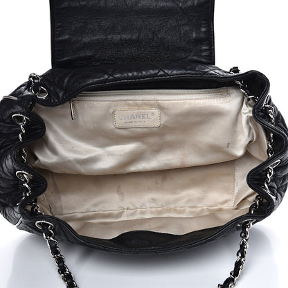 Chanel Lambskin Quilted East West Accordion Flap Black 4 of 16