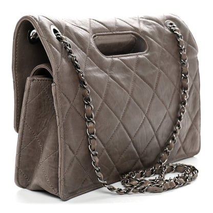 Chanel Washed Lambskin Jumbo Take Away Flap Grey 3 of 12