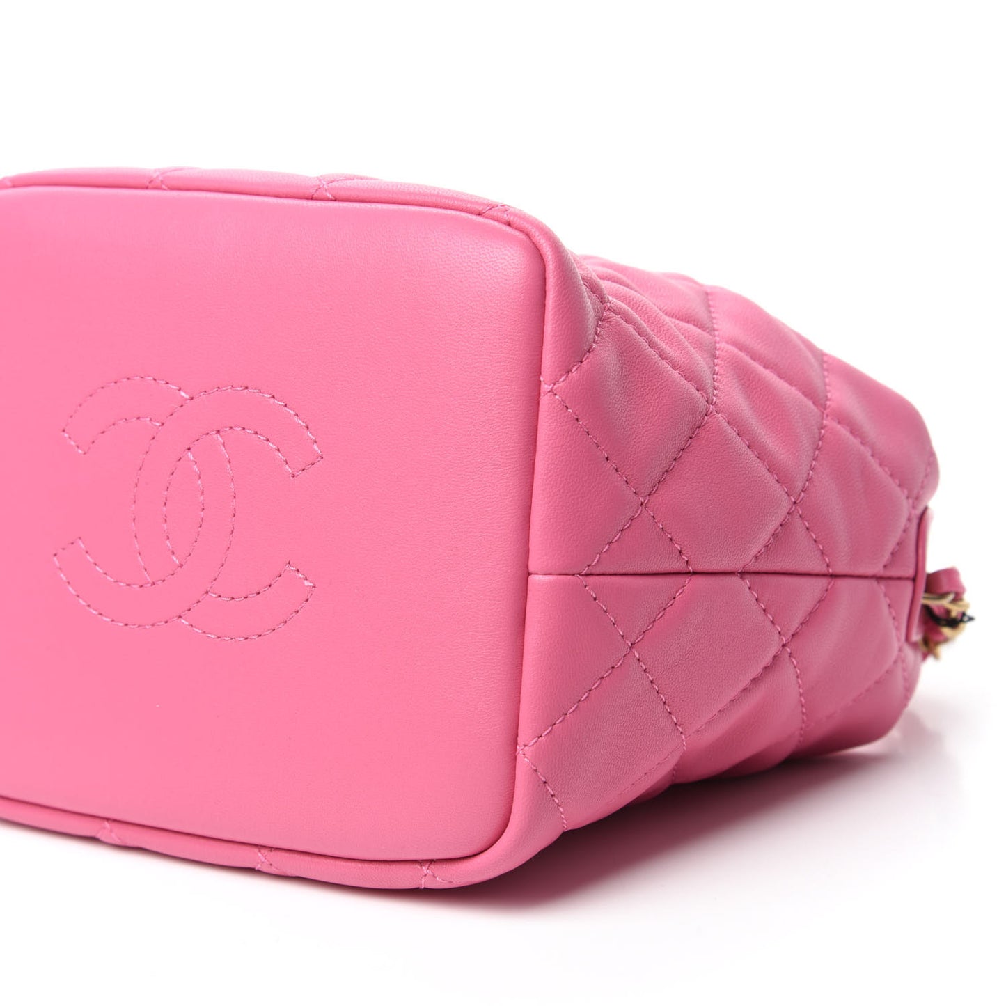 Lambskin Quilted Small Perfect Meeting Hobo Pink