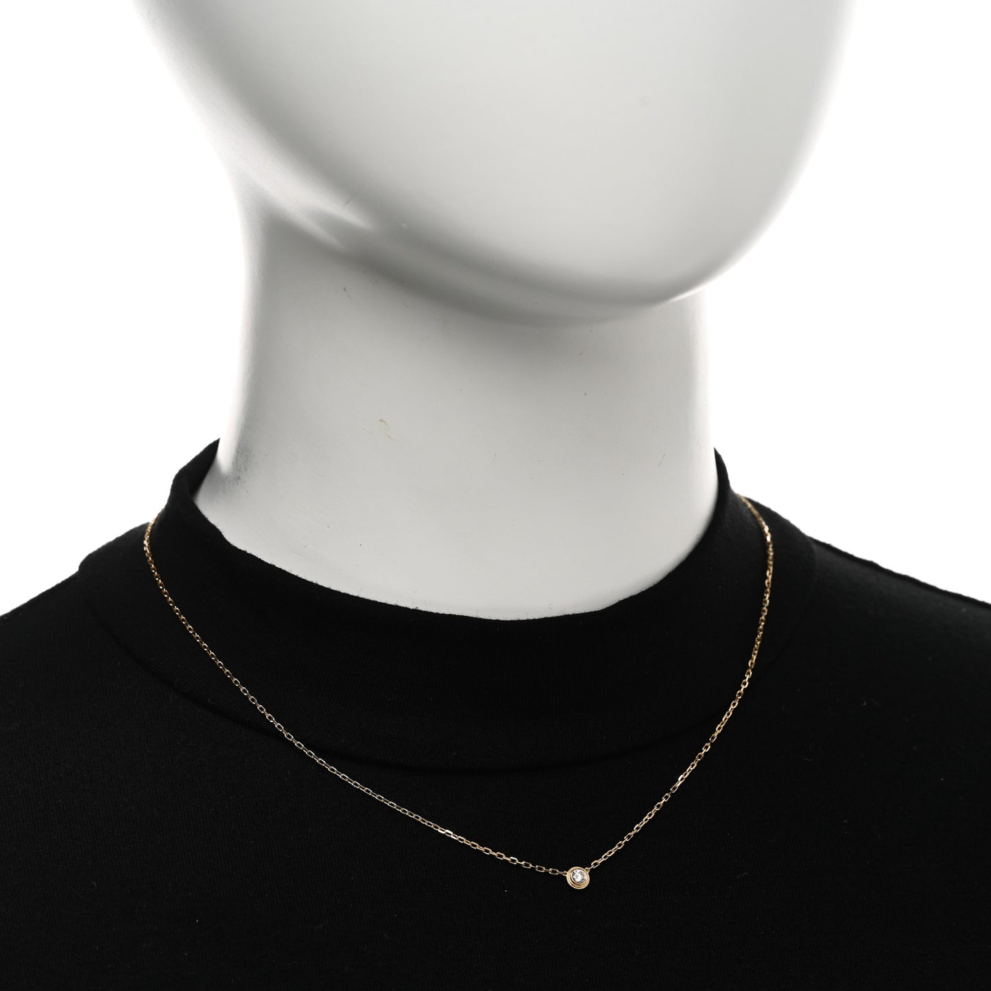 18K Yellow Gold Diamond SM D'Amour Pendant Necklace