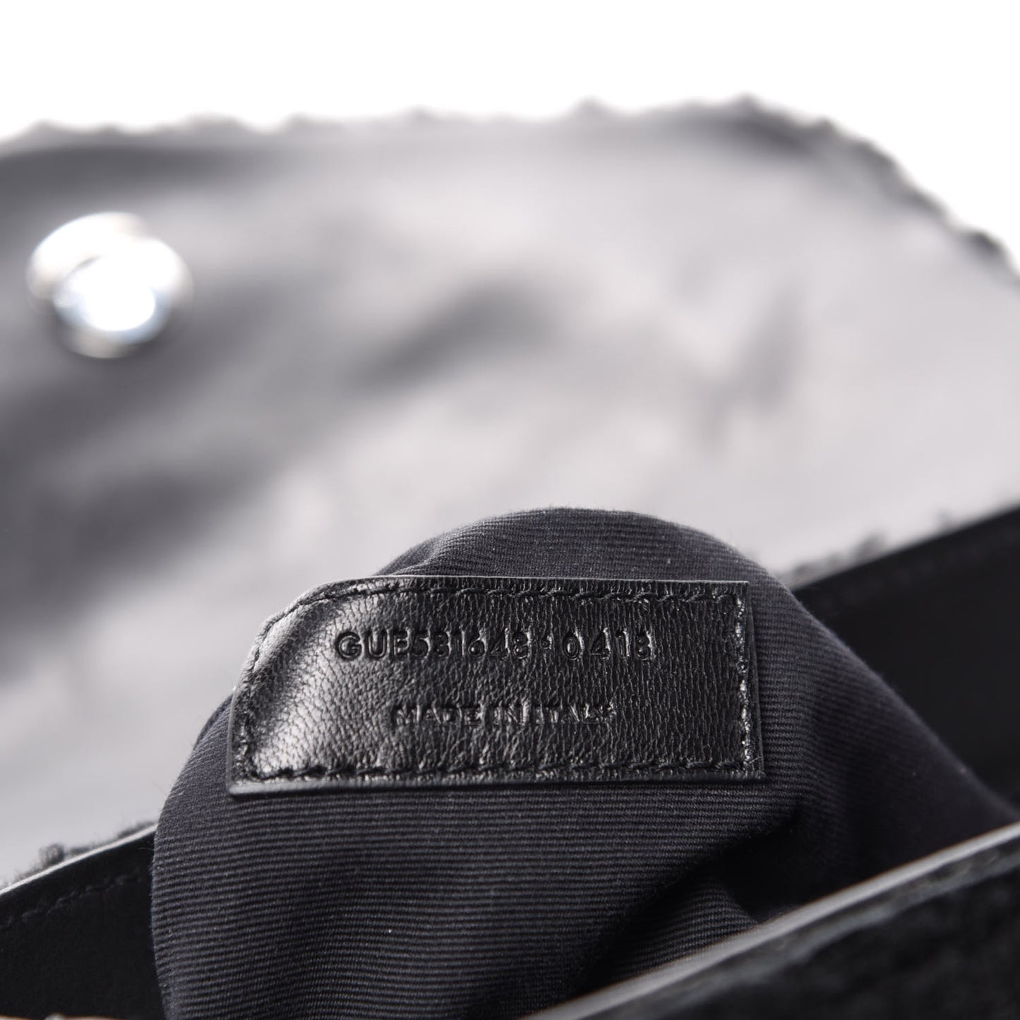 Shearling Toy Loulou Shoulder Bag Black