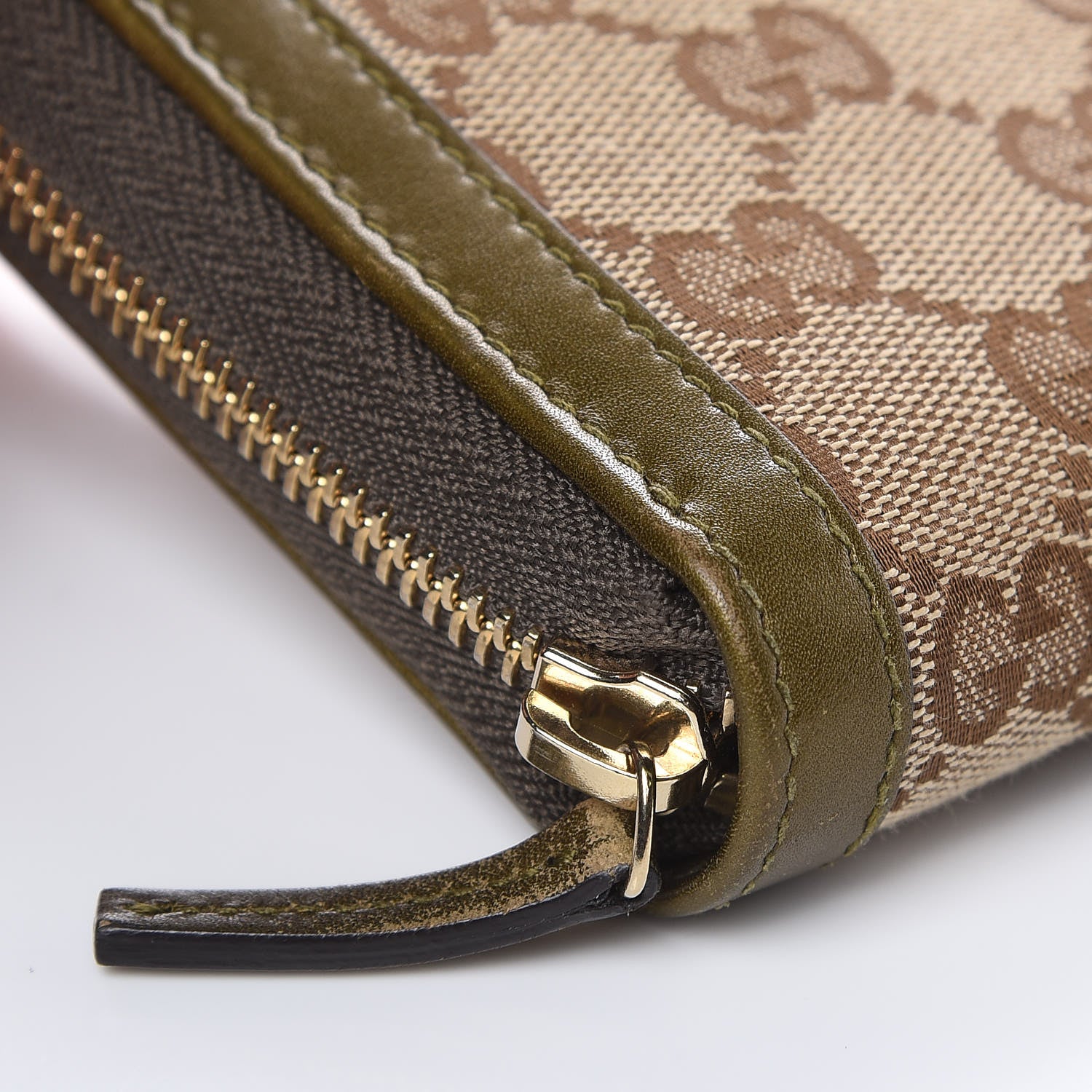 Gucci Monogram Sukey Zip Around Wallet Green 11 of 12