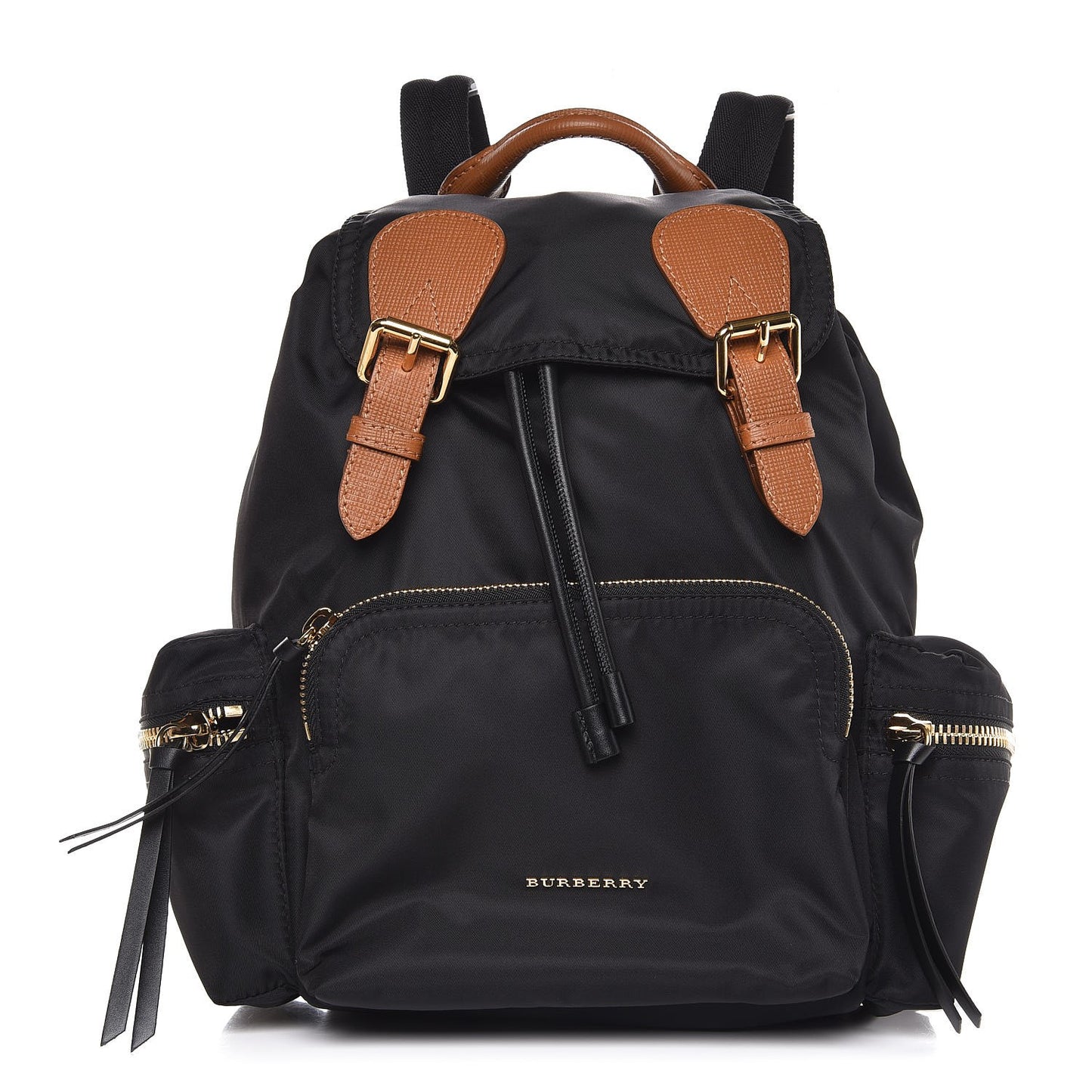 Nylon Medium Rucksack Backpack Black