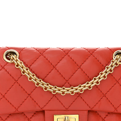 Chanel Aged Calfskin Quilted 2.55 Reissue Mini Flap Red 8 of 13