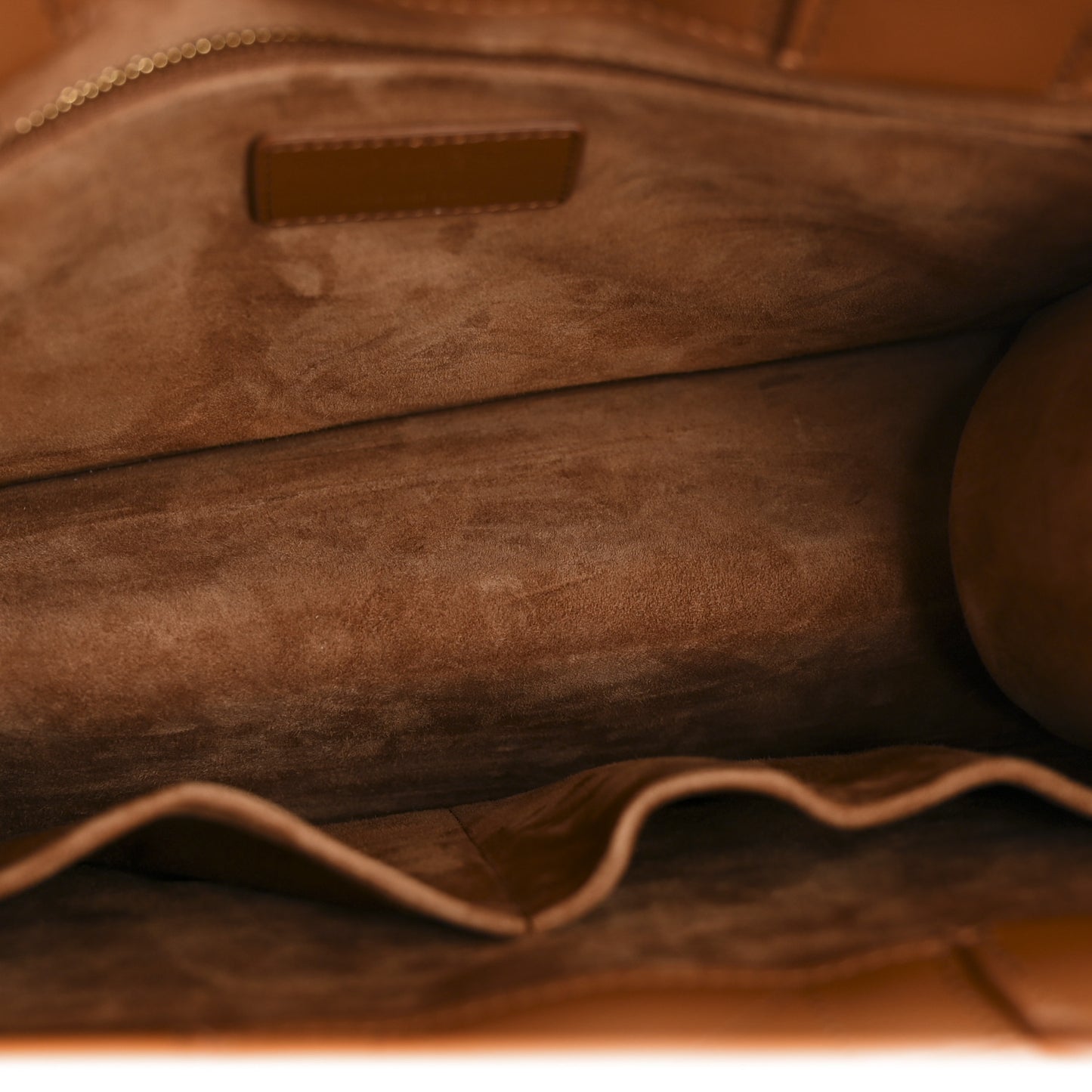 Calfskin Macro Cannage Small Book Tote Golden Saddle