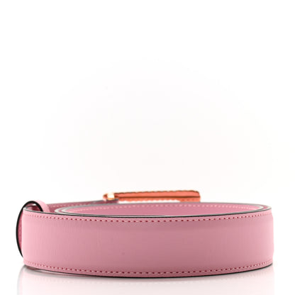 Gucci Plutone Calfskin Enamel Crystal Square G Snake 30mm Belt 80 32 Sugar Pink 2 of 6