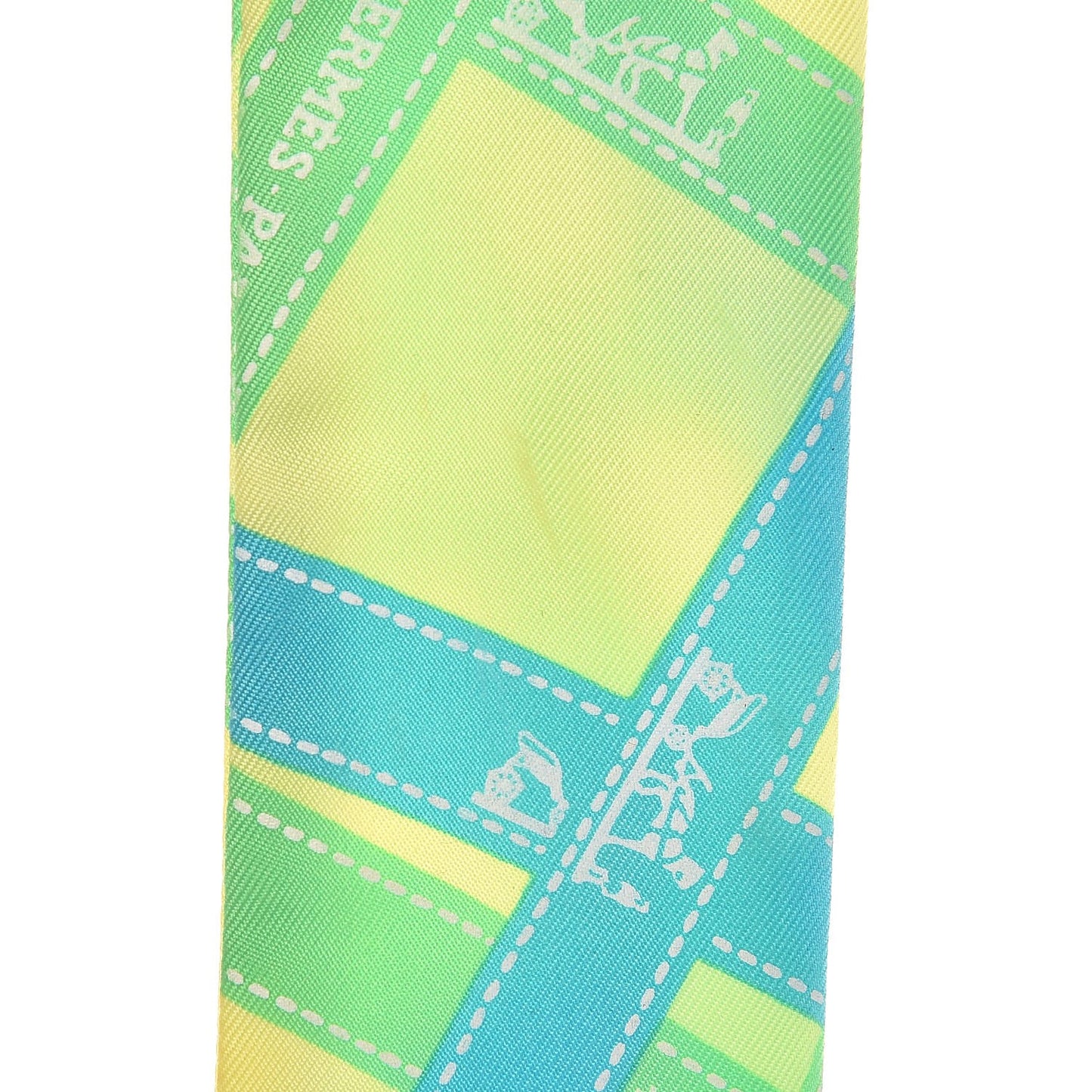 Silk Bolduc Twilly Citron Vert Vif Turquoise