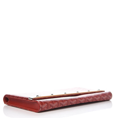 Goyard Goyardine Monte Carlo Bois Clutch Red 4 of 8