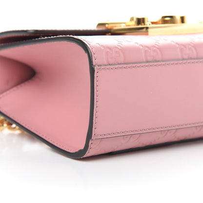 Gucci Guccissima Small Padlock Shoulder Bag Rose Baby Candy 9 of 11