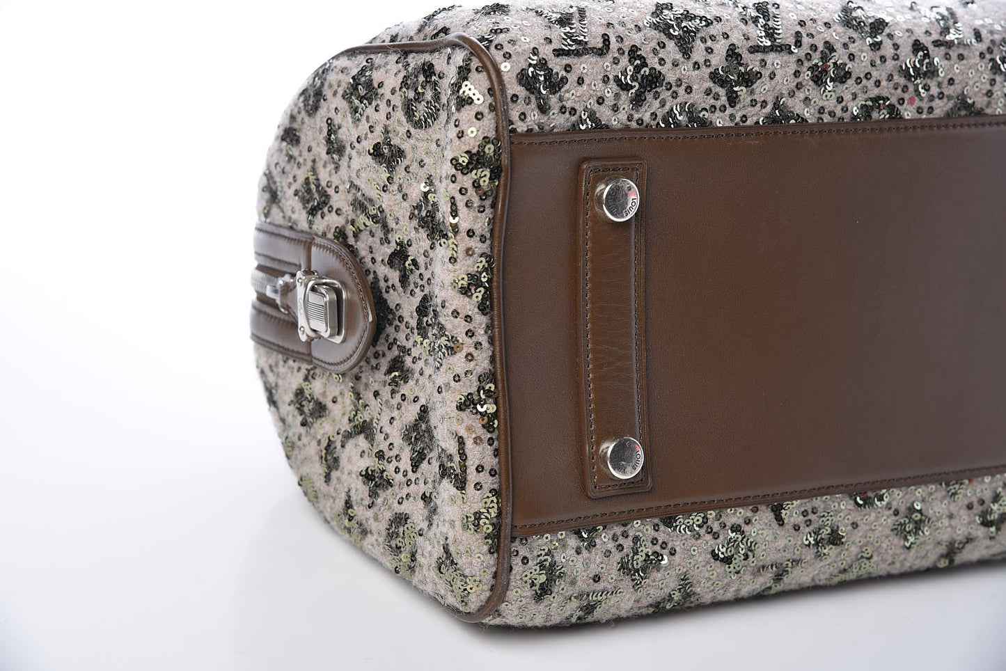 Sequin Monogram Sunshine Express Speedy Kaki