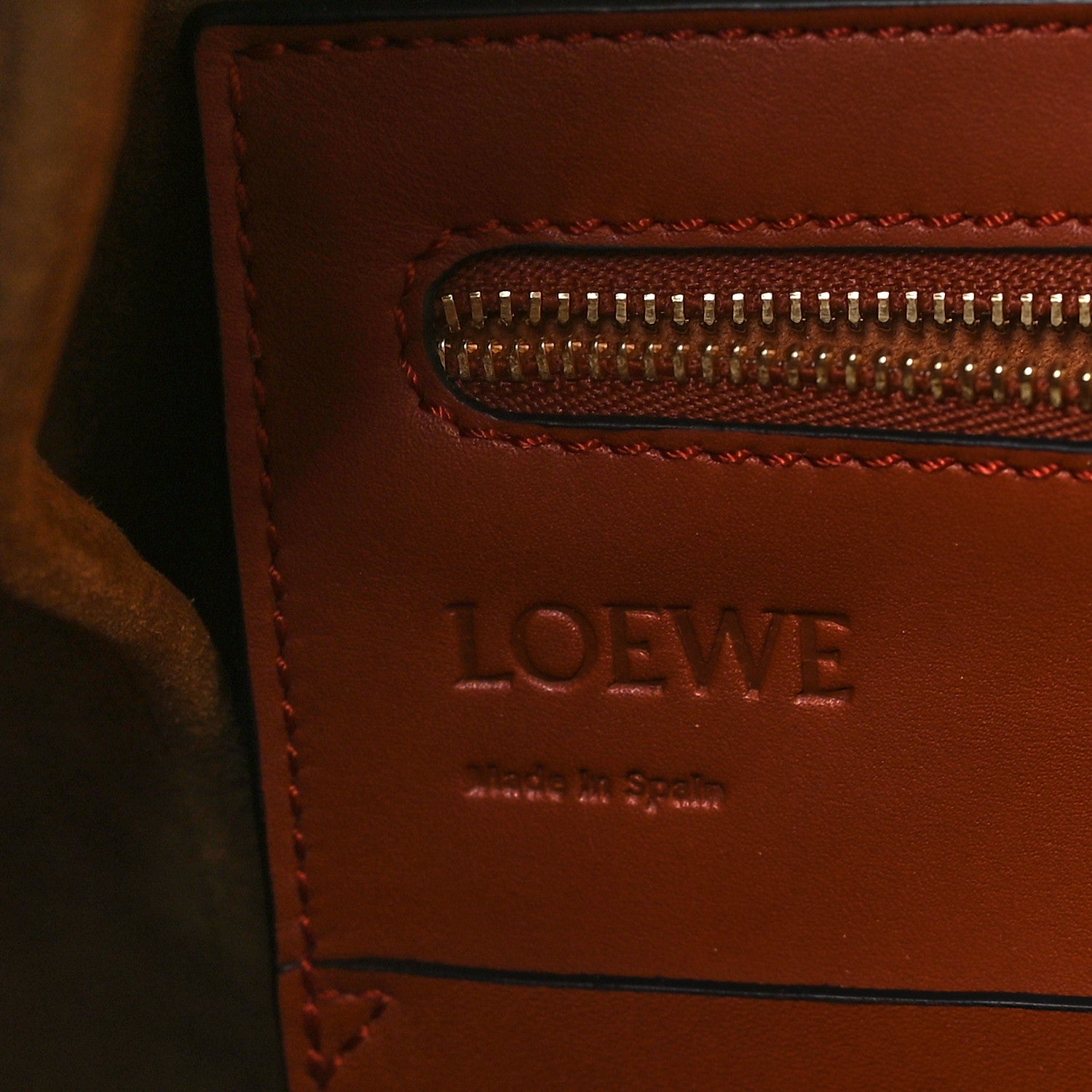 Loewe Calfskin Medium Flamenco Knot Bag Rust 6 of 8