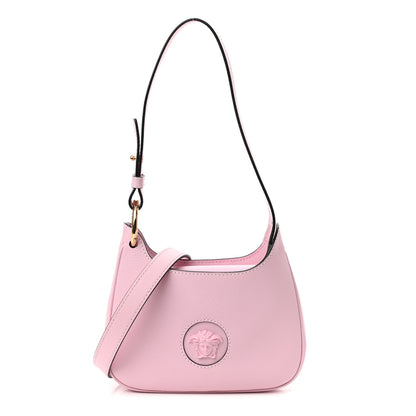 Versace Calfskin La Medusa Small Hobo Crossbody Pink 1 of 9