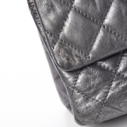 Chanel Metallic Aged Calfskin Quilted 2.55 Reissue 227 Flap Dark Silver 20 of 20
