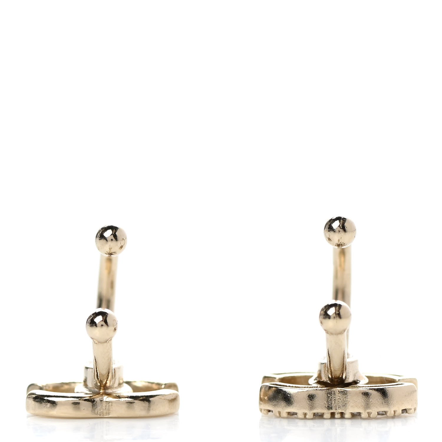 Chanel Metal Strass Lip Ring Set Gold 4 of 4