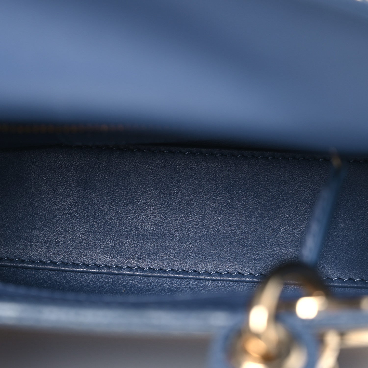 Christian Dior Lizard Mini Lady Dior Blue 5 of 17
