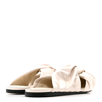 Givenchy Lambskin Show Twist Flat Mule Sandals 40 Ivory 5 of 12