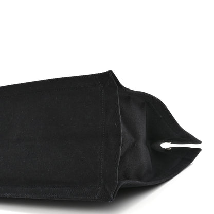 Saint Laurent Linen Calfskin Rive Gauche Tote Black 9 of 9