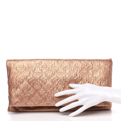 Louis Vuitton Jacquard Quilted Monogram Limelight Clutch GM Rose Gold 2 of 11