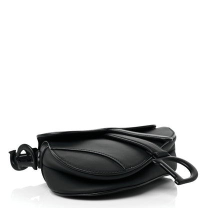 Christian Dior Ultra Matte Calfskin Mini Saddle Bag Black 4 of 12