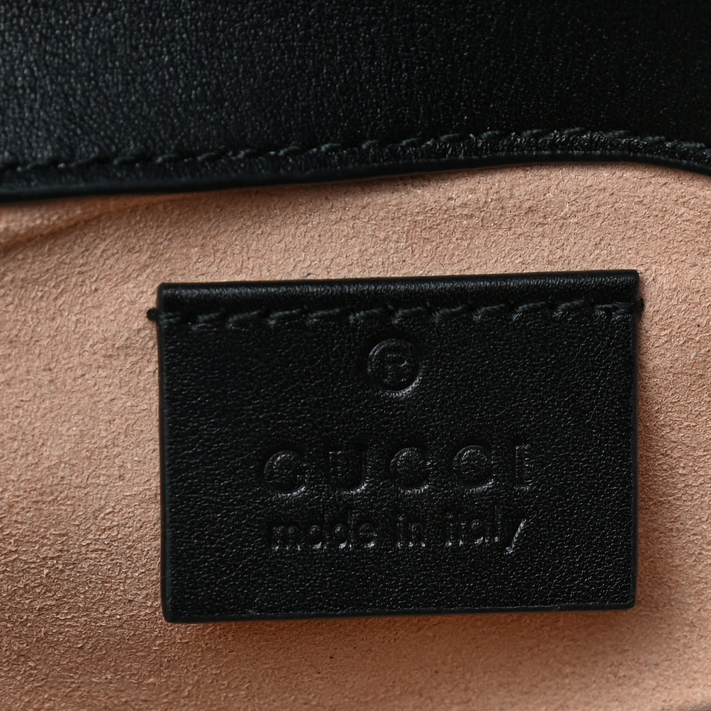Calfskin Matelasse Super Mini GG Marmont Shoulder Bag Black