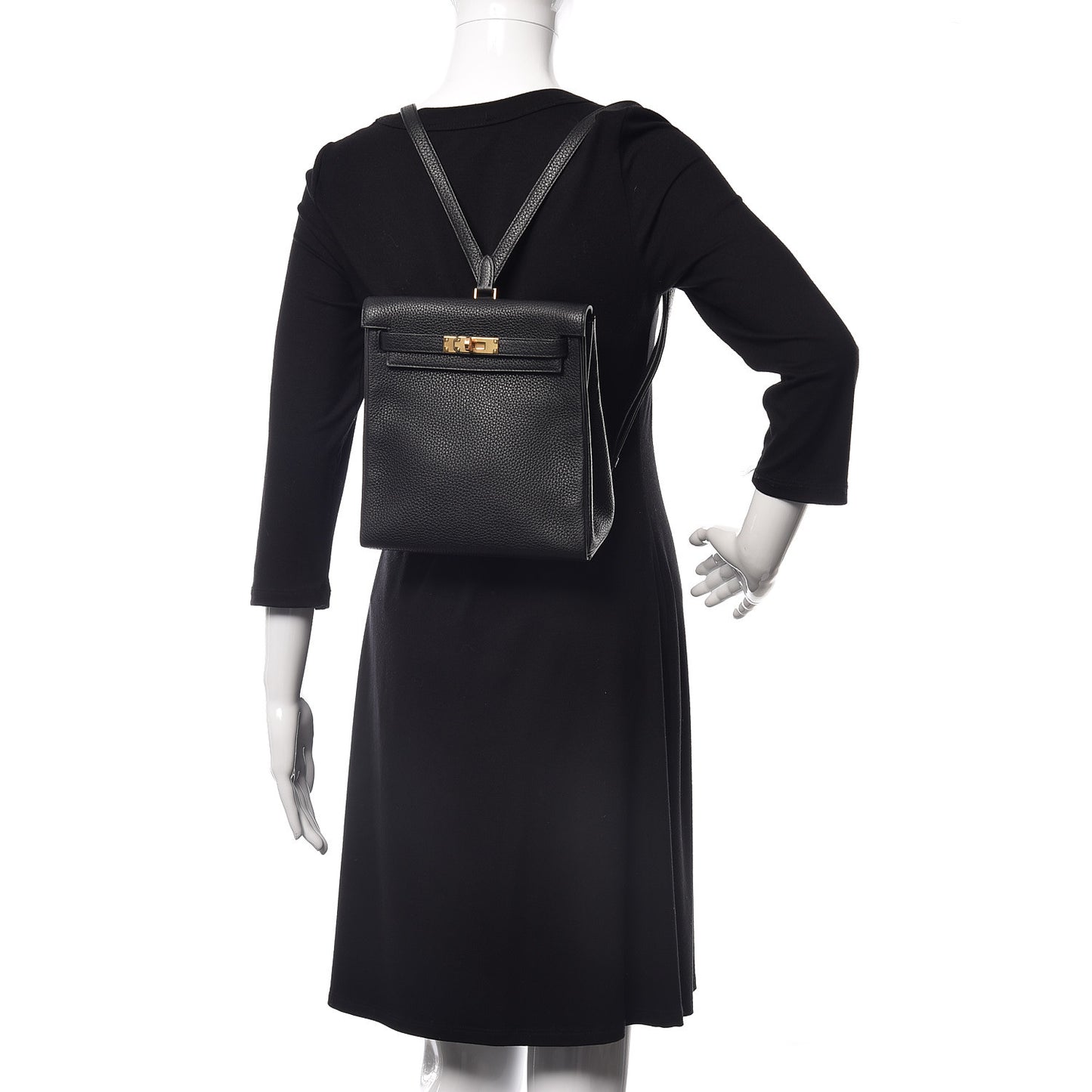 Taurillon Clemence Kelly Ado Backpack Black