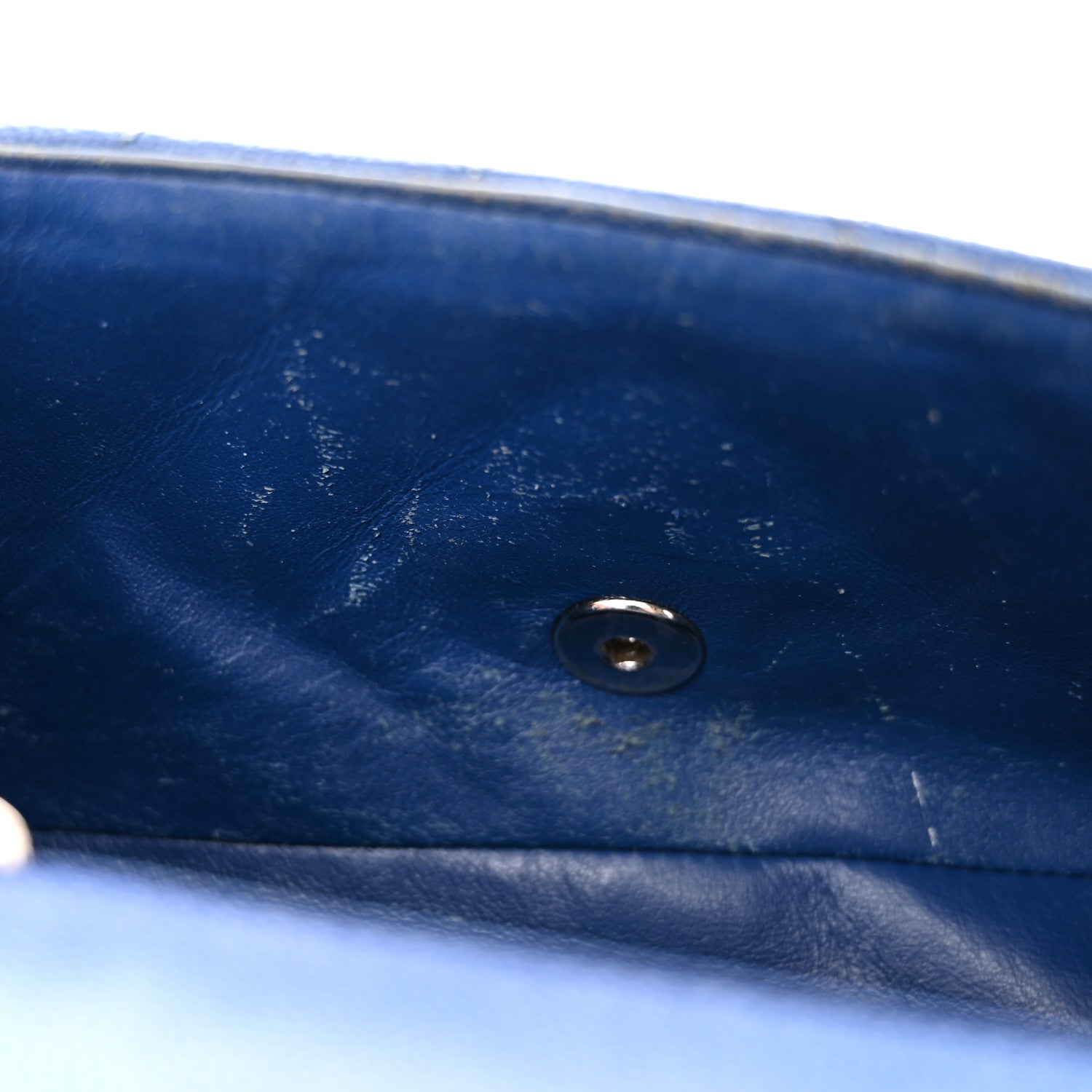 Chanel Caviar Quilted Mini Rectangular Flap Blue 17 of 18