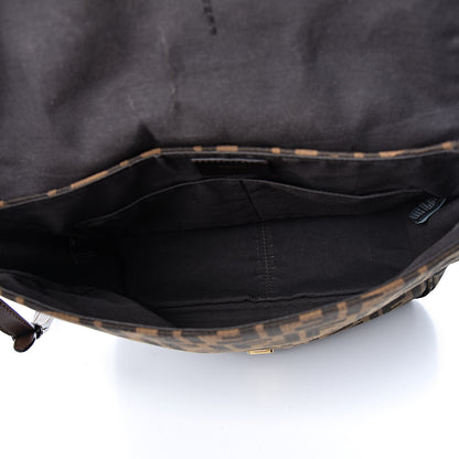 Fendi Zucca Vitello Artic Messenger Bag Tobacco Castagna 7 of 15