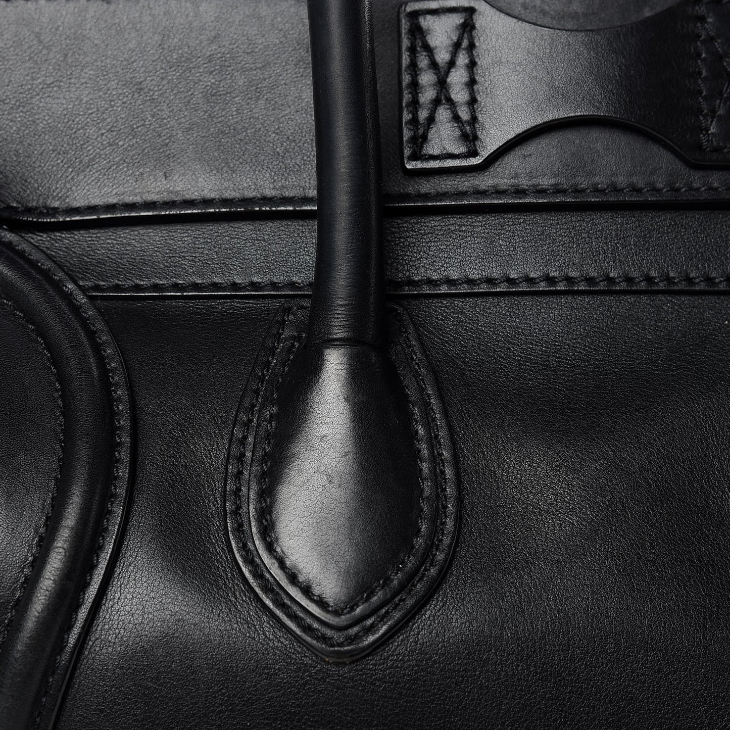 Smooth Calfskin Mini Luggage Black