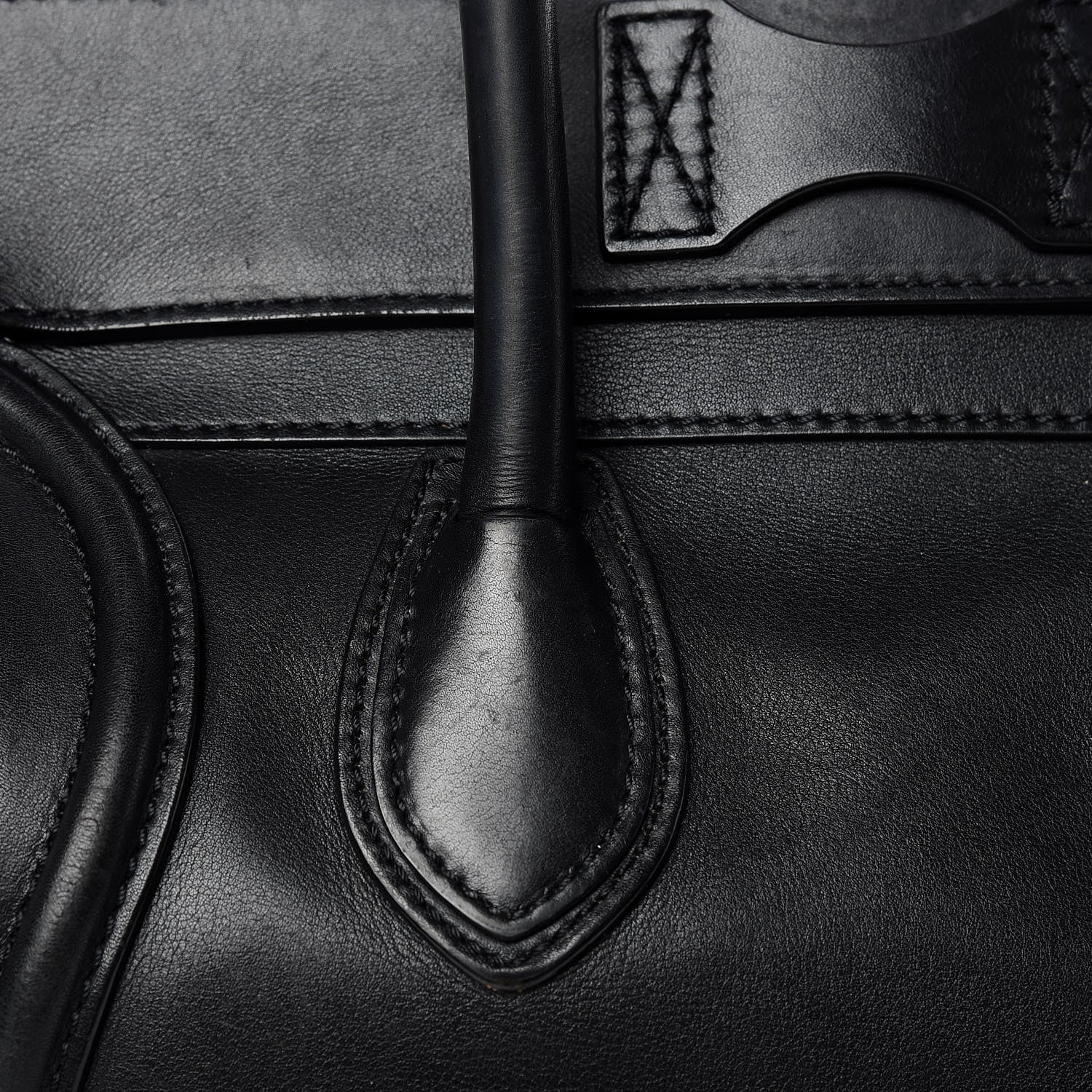 Celine Smooth Calfskin Mini Luggage Black 18 of 30