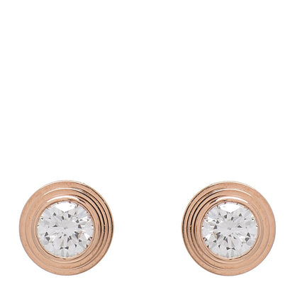 Cartier 18K Pink Gold Diamond XS D'Amour Earrings 1 of 5