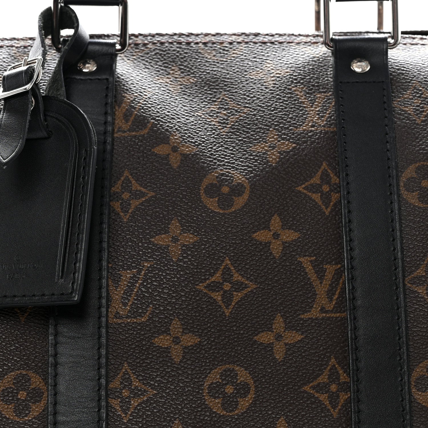 Louis Vuitton Monogram Macassar Keepall Bandouliere 45 4 of 9