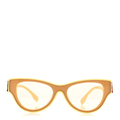 Fendi Acetate Fendi First Round Sunglasses FE40135F Yellow 2 of 7