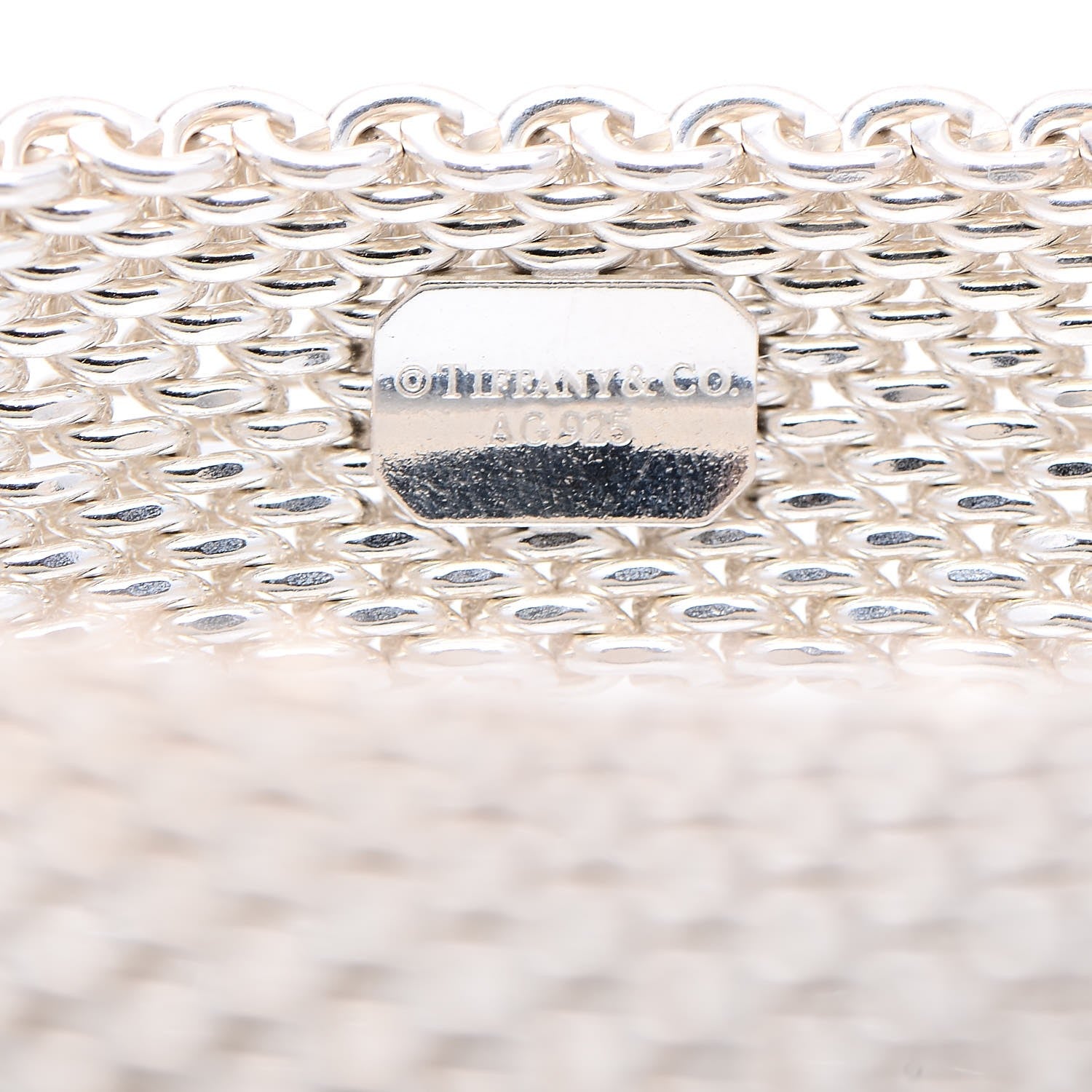 Tiffany Sterling Silver Somerset Mesh Bracelet 3 of 4