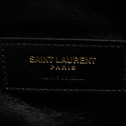 Saint Laurent Lambskin Quilted Gaby Zipped Pouch Hot Wine 6 of 11