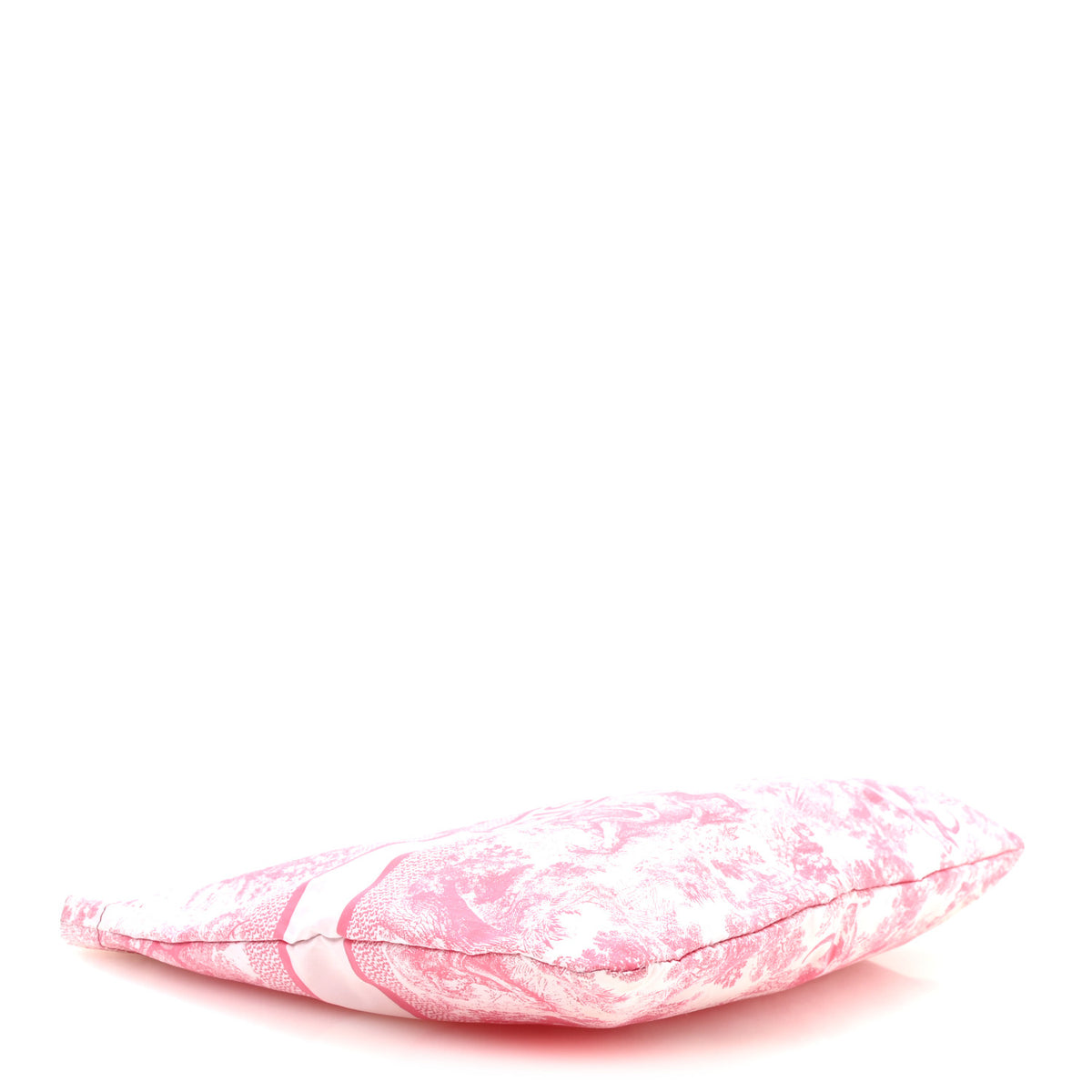 Christian Dior Canvas Embroidered Toile De Jouy Diortravel Zipped Pouch Candy Pink 4 of 7