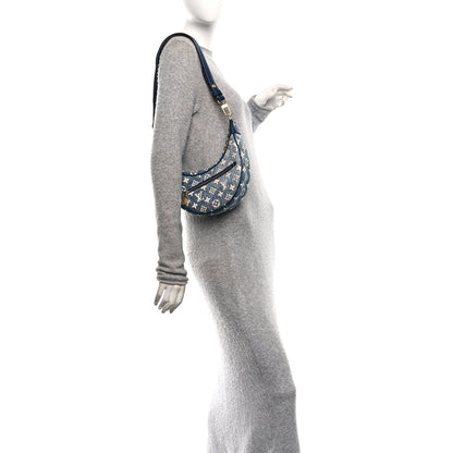 Louis Vuitton Monogram Jacquard Denim Loop Bleu 2 of 9