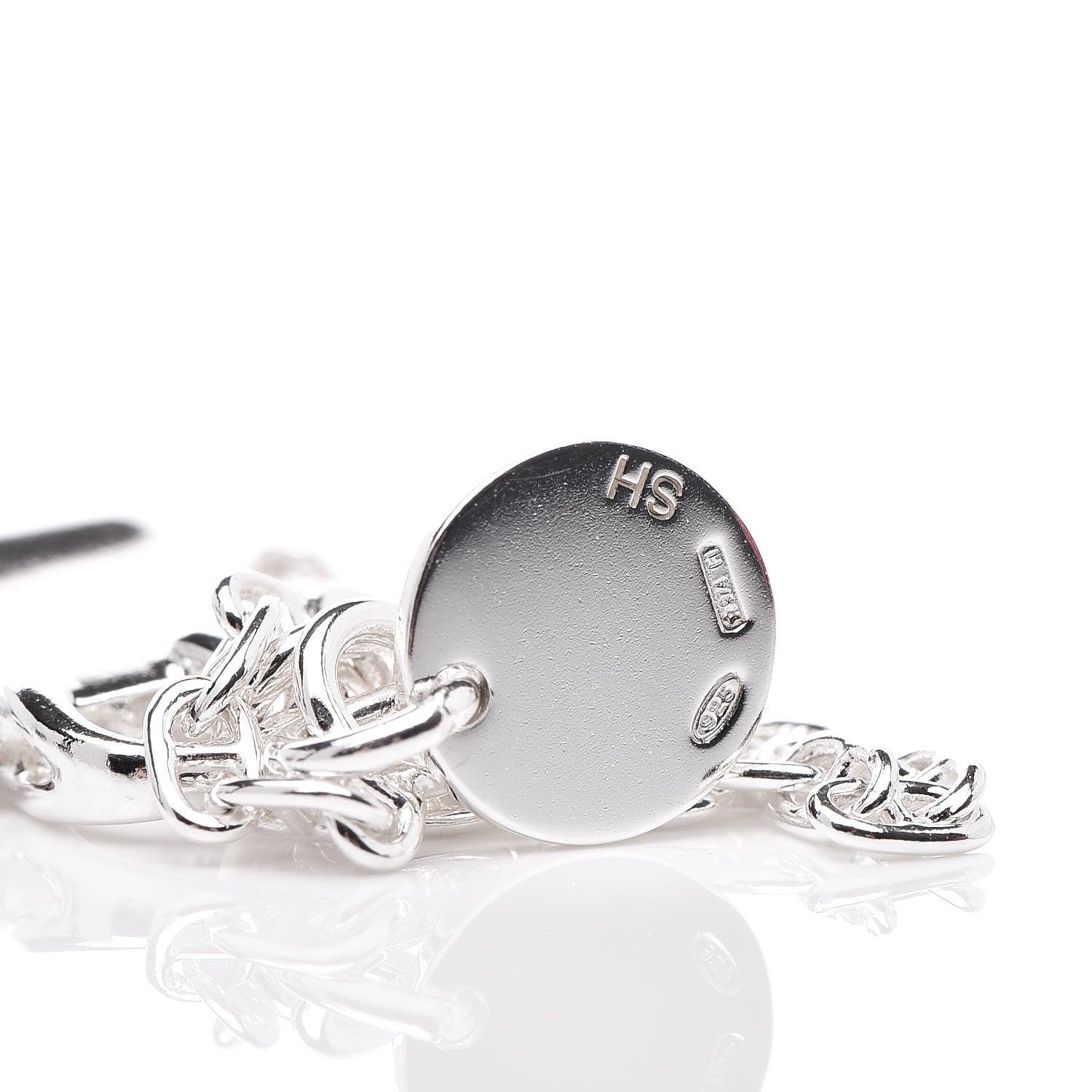 Hermes Sterling Silver Mini Birkin Amulette Bracelet SH 7 of 7