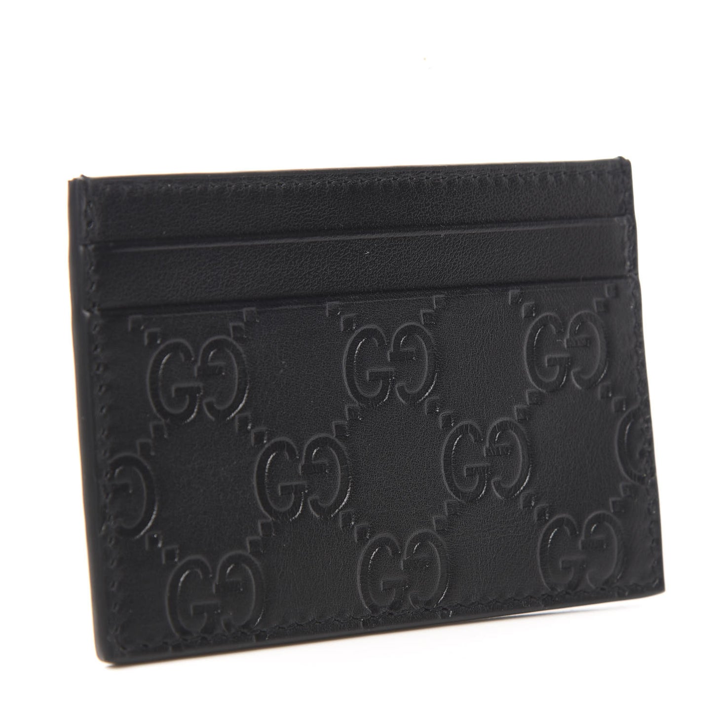 Guccissima Card Holder Black