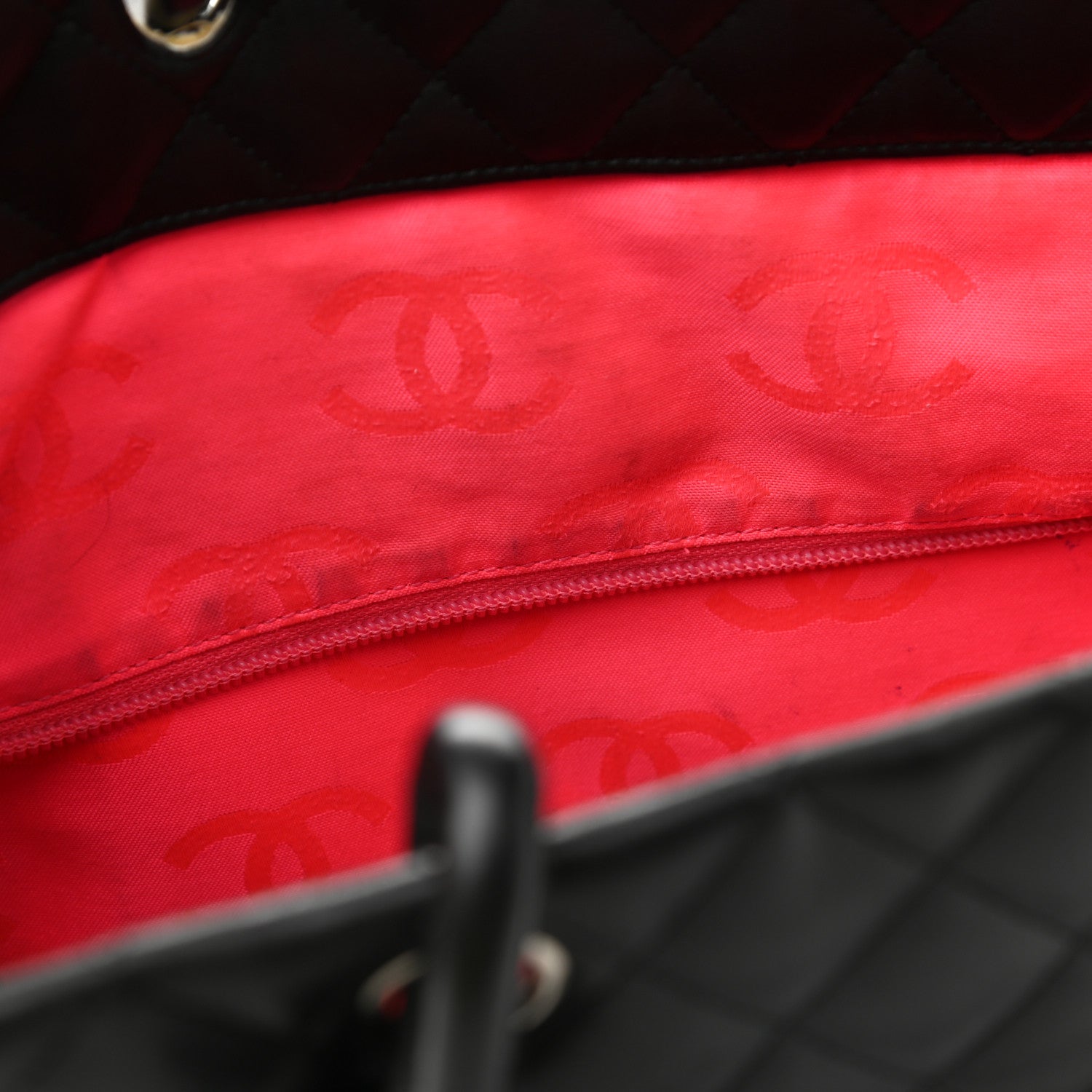 Chanel Calfskin Quilted Large Cambon Tote Black 10 of 12