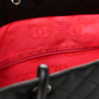 Chanel Calfskin Quilted Large Cambon Tote Black 10 of 12