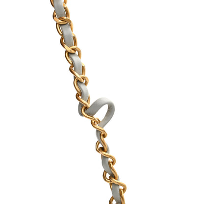 Chanel Lambskin Enamel Strass Quilted Mini Paris Monaco Flap Light Grey 11 of 11