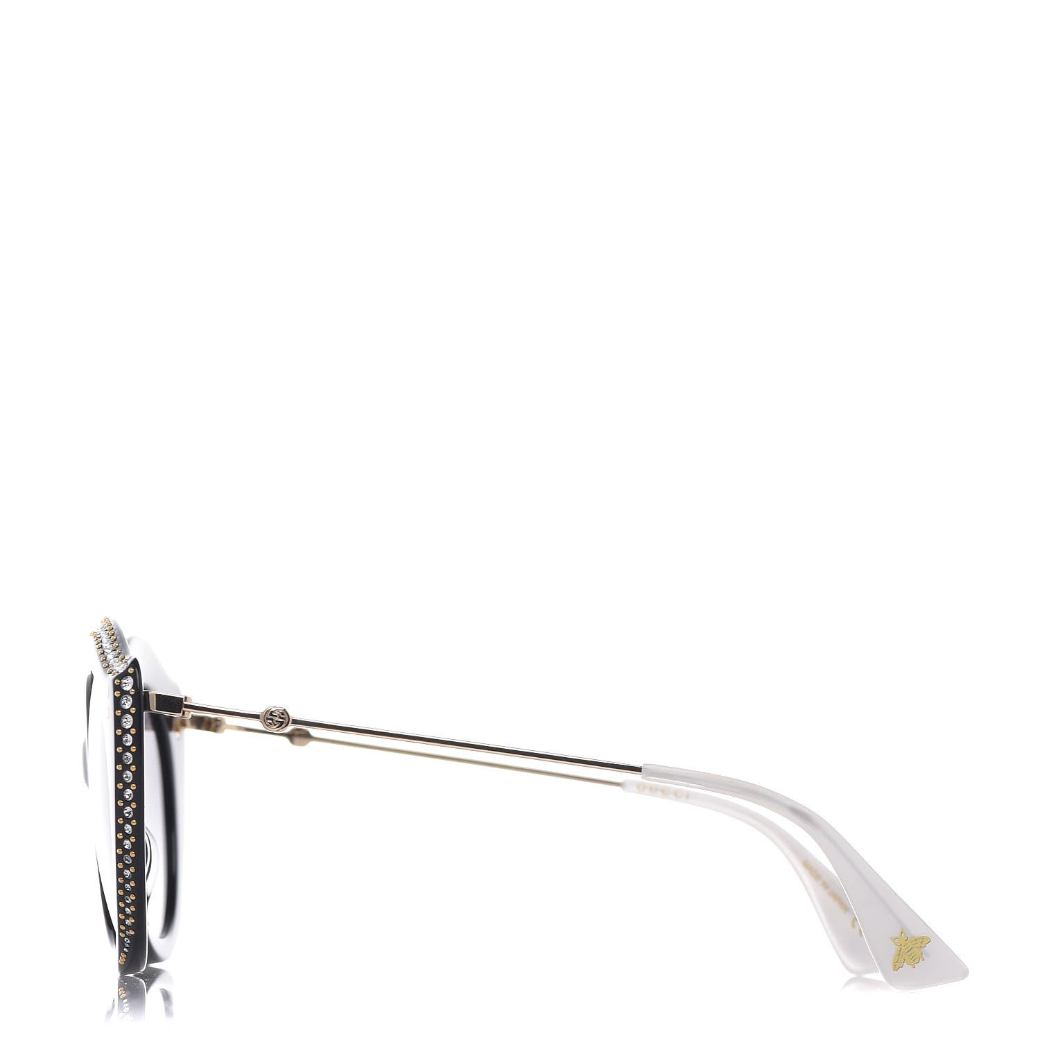 Gucci Crystal Cat Eye GG0214S Sunglasses Black 3 of 8