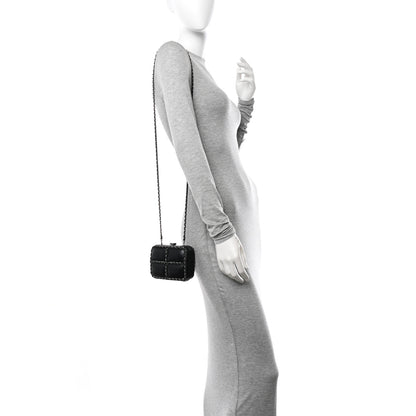 Chanel Lambskin Minaudiere Chain Clutch Black 2 of 11